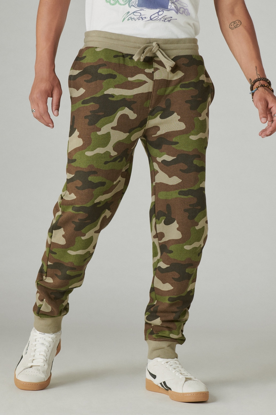 cloud soft fleece camo jogger